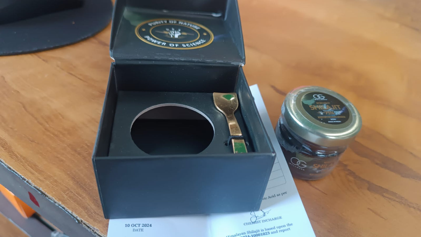 Og Wellness Pure Himalayan Shilajit Resin (20 Gm  1 Pc)